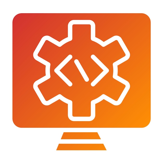 Vector Design Programmable Automation Icon Style