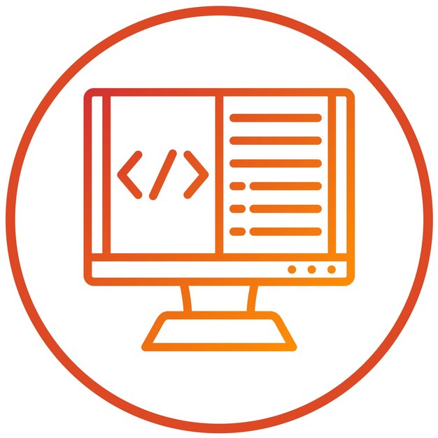 Vector Design Programming Icon Style