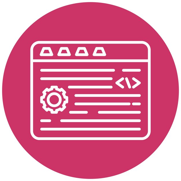 vector design programming icon style
