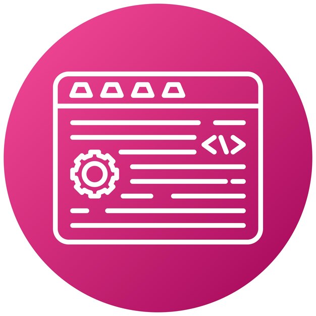 vector design programming icon style