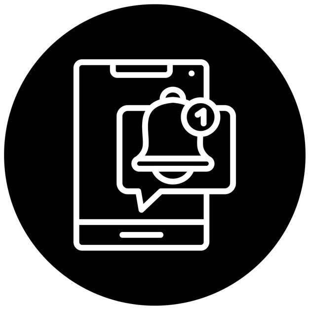 Vector Design Push Notifications Icon Style