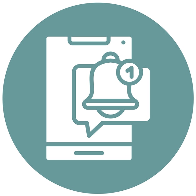 vector design push notifications icon style