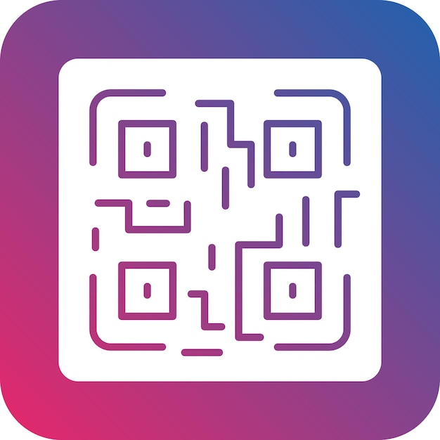 Vector Design QR Code Icon Style