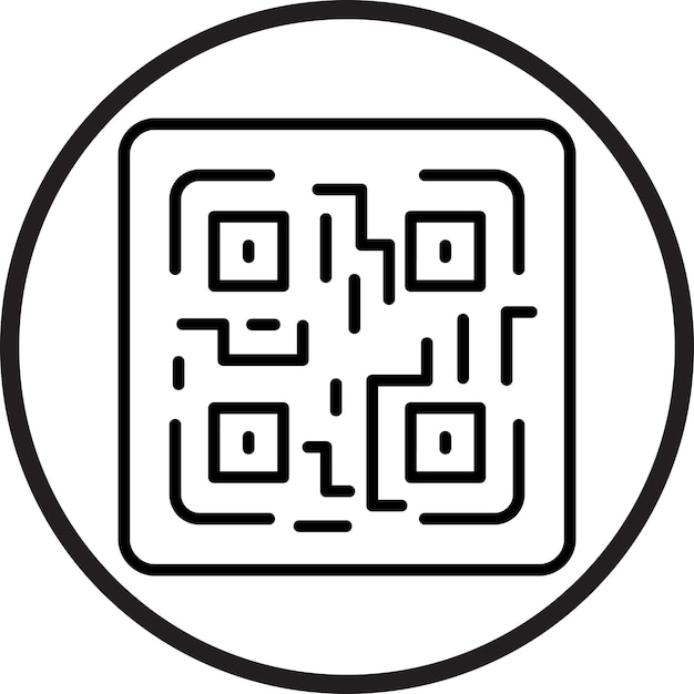 Vector Design QR Code Icon Style