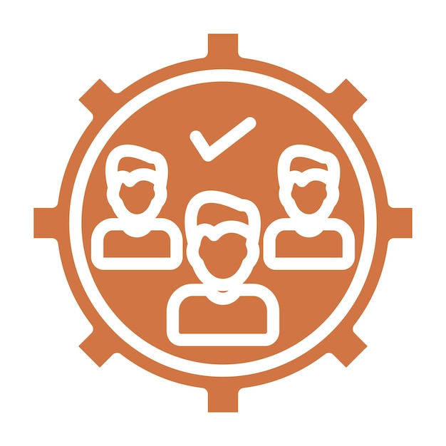 vector design queue management icon style