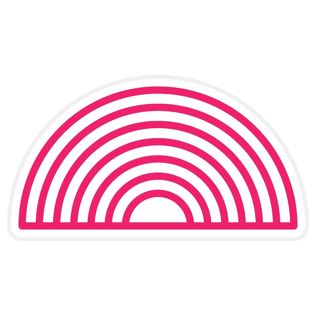 Vector Design Rainbow Icon Style