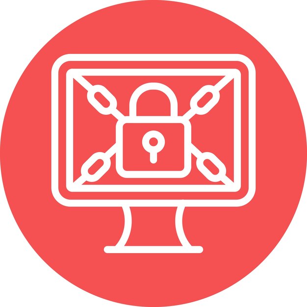 Vector Design Ransomware Icon Style