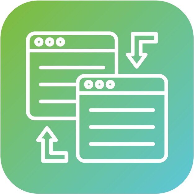 Vector Design Redirect Icon Style