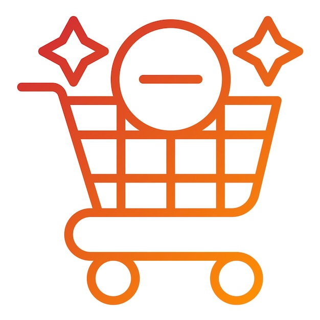 Vector Design Remove from Cart Icon Style