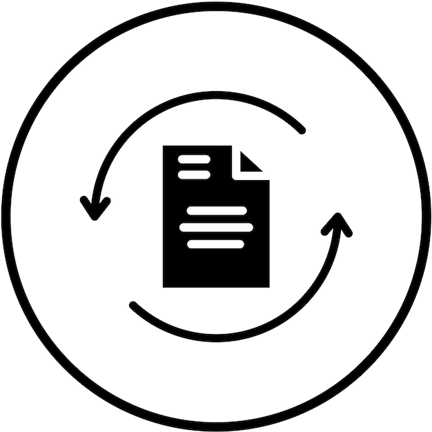 vector design rescan document icon style