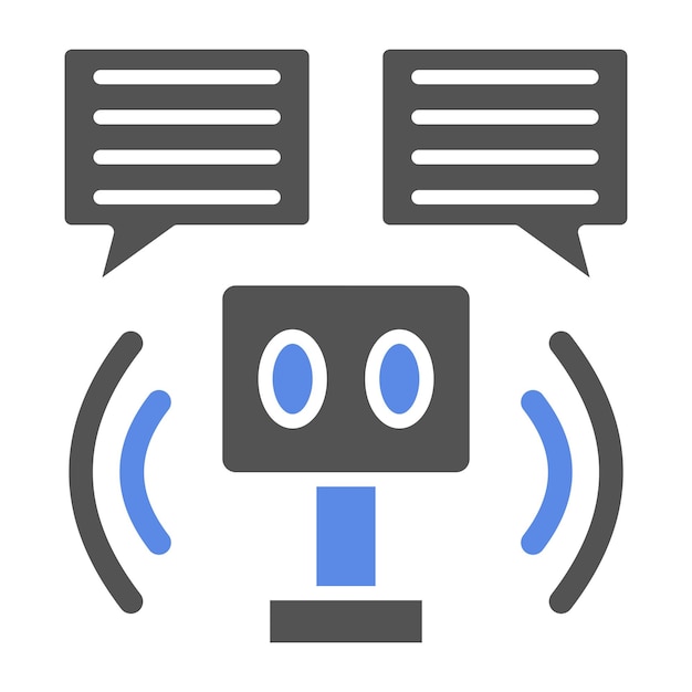 Vector Design Robot Assistant Icon Style