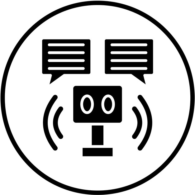 Vector Design Robot Assistant Icon Style