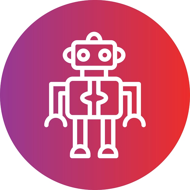 vector design robot icon style