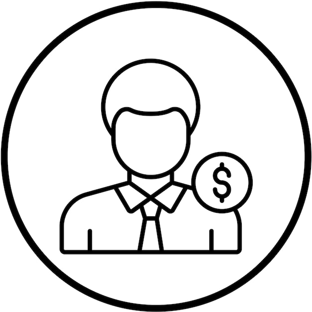 Vector Design Salesman Icon Style