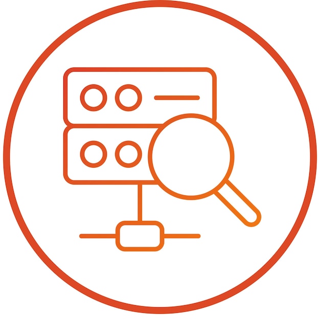 vector design search database icon style