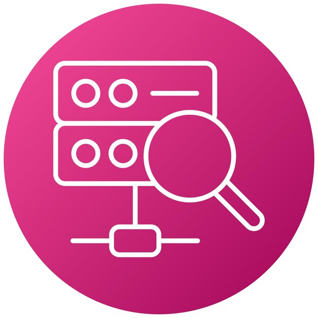 vector design search database icon style