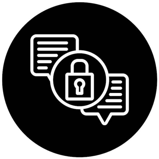 vector design secure encryption icon style