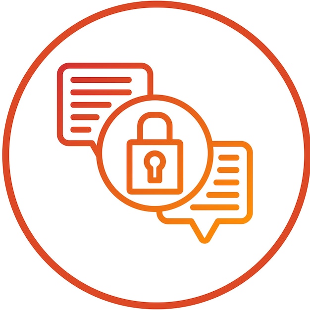 vector design secure encryption icon style
