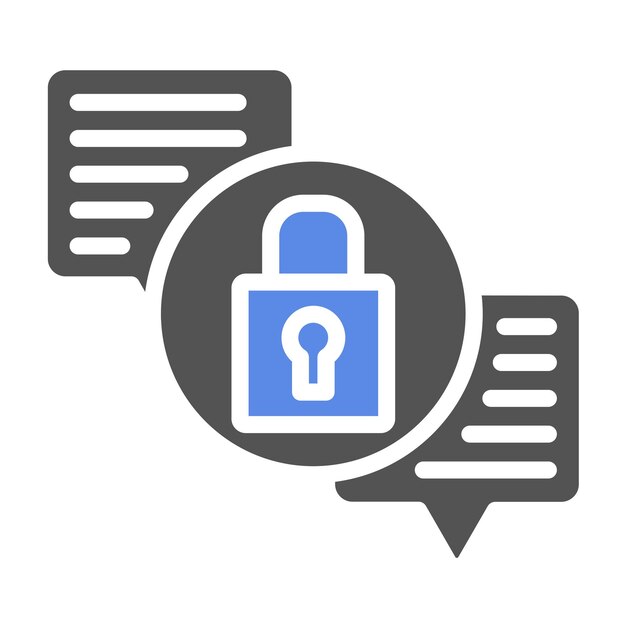 vector design secure encryption icon style