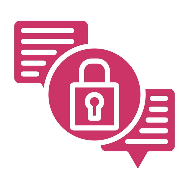 vector design secure encryption icon style