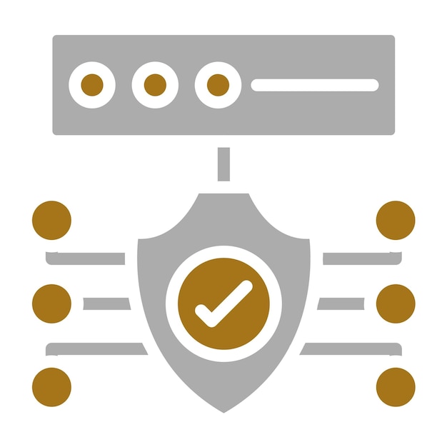 vector design security protocols icon style