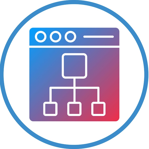 Vector Design Sitemap Icon Style