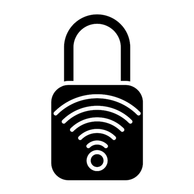 Vector Design Smart Lock Icon Style