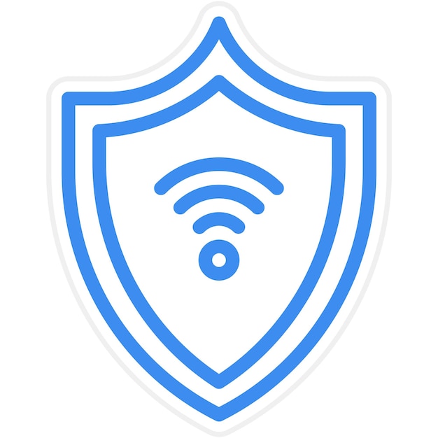 Vector Design Smart Shield Icon Style