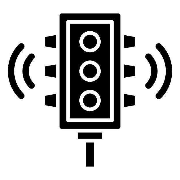 Vector Design Smart Traffic Light Icon Style