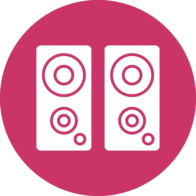 vector design speakers icon style