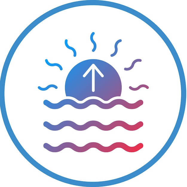 Vector Design Sunrise Icon Style