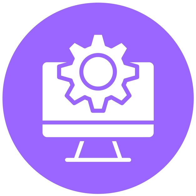 Vector Design System Setup Icon Style