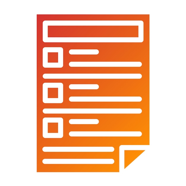 Vector Design Task List Icon Style