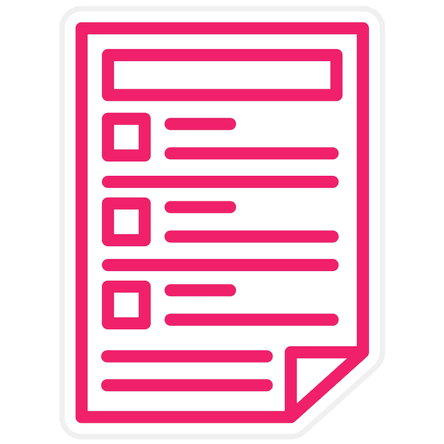 Vector Design Task List Icon Style