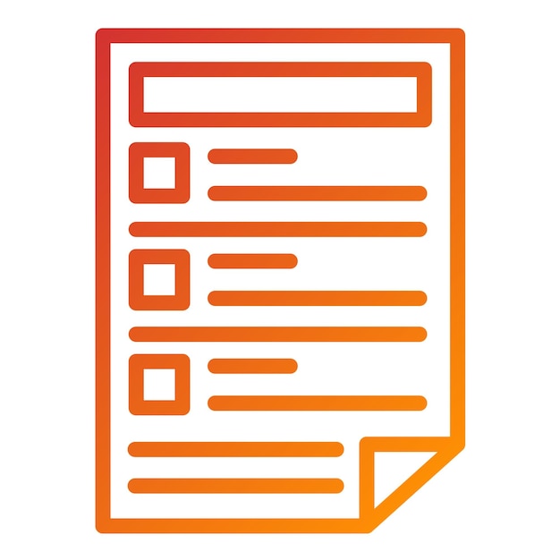 Vector Design Task List Icon Style