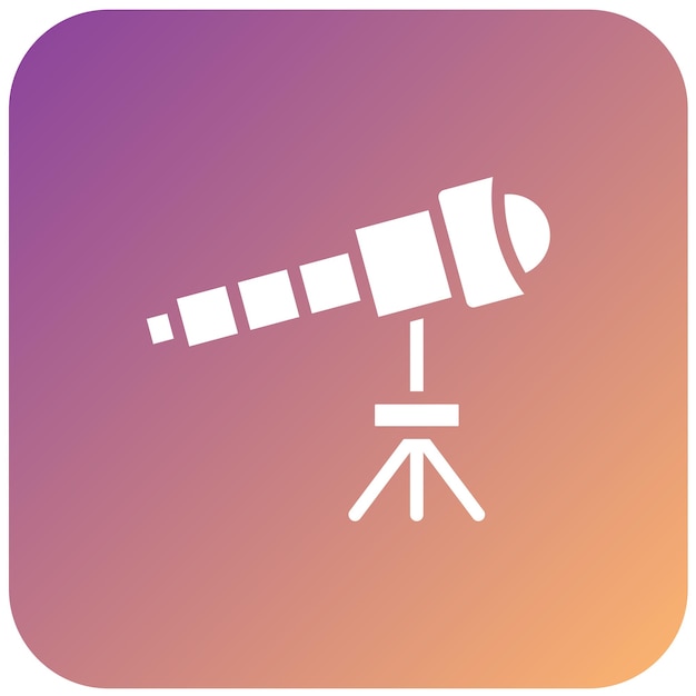 Vector Design Telescope Icon Style