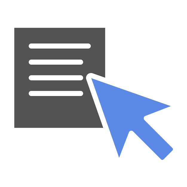 Vector Design Text Selection Icon Style