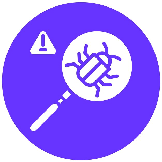 vector design threat detect icon style