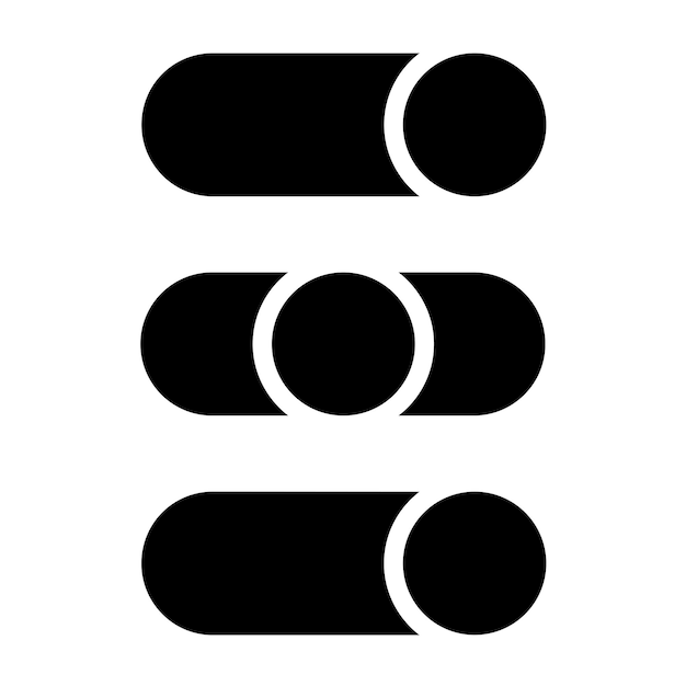 Vector Design Toggle Choices Icon Style