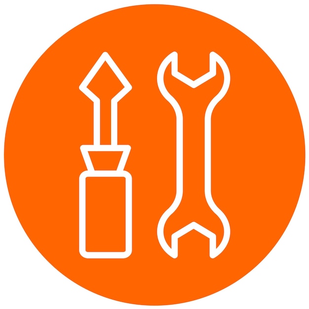 Vector Design Tools Settings Icon Style