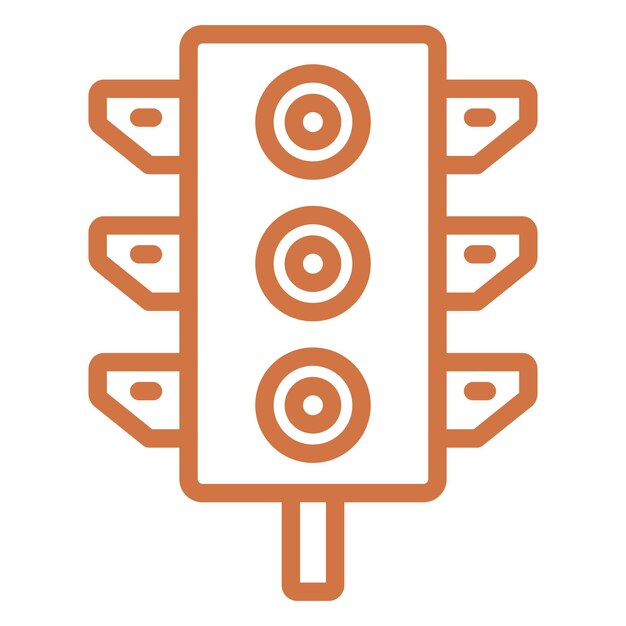 Vector Design Traffic Light Icon Style