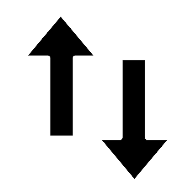 Vector Design Up Down Icon Style