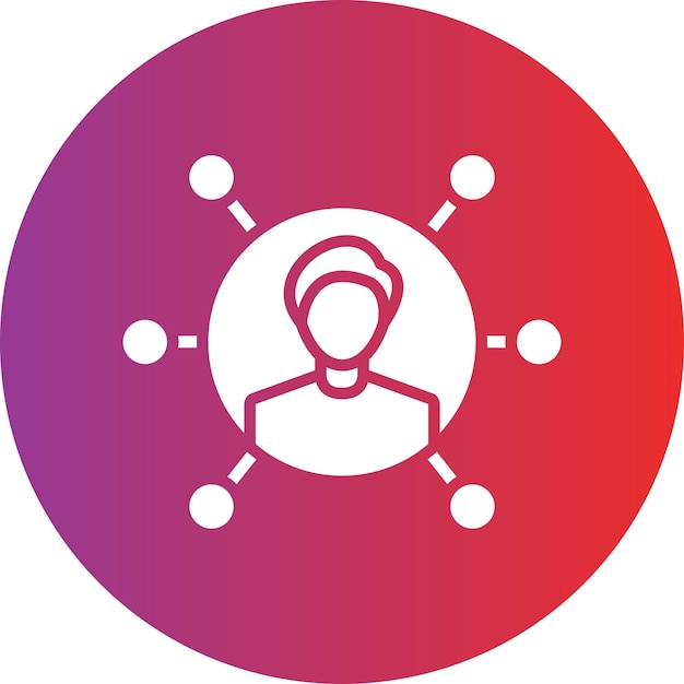 vector design user connection icon style