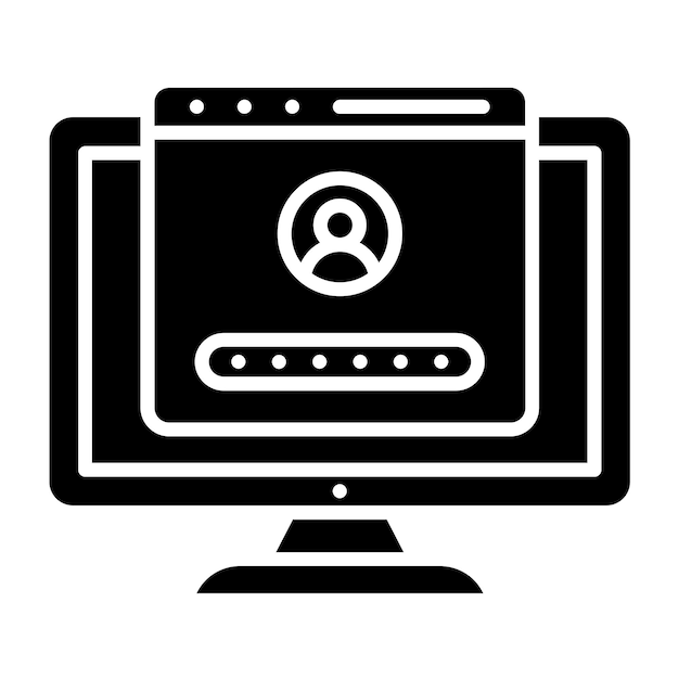 Vector Design User Login Icon Style