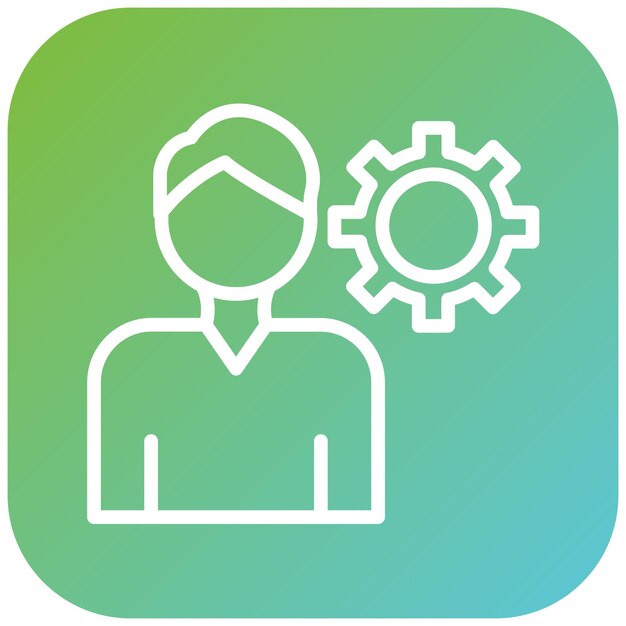 vector design user settings icon style