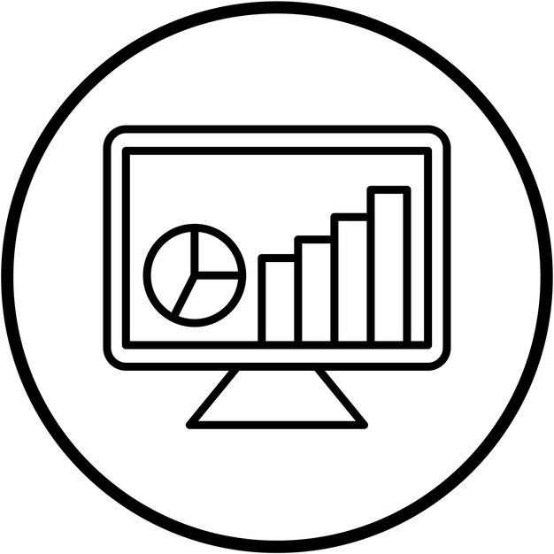 Vector Design Web Analytics Icon Style