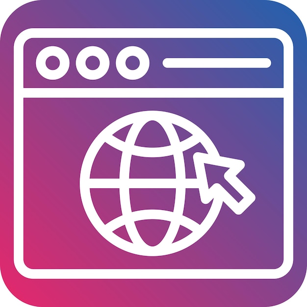 vector design web browser icon style