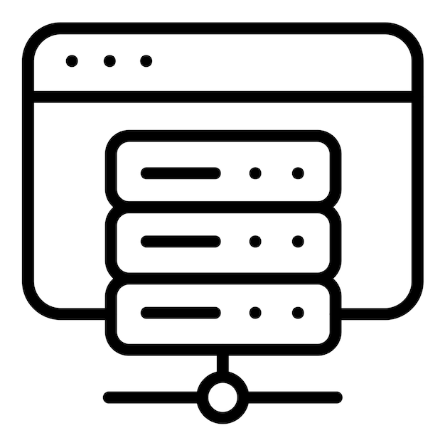 Vector Design Web Hosting Icon Style