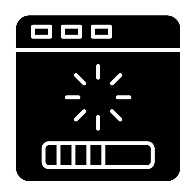Vector Design Web Loading Icon Style