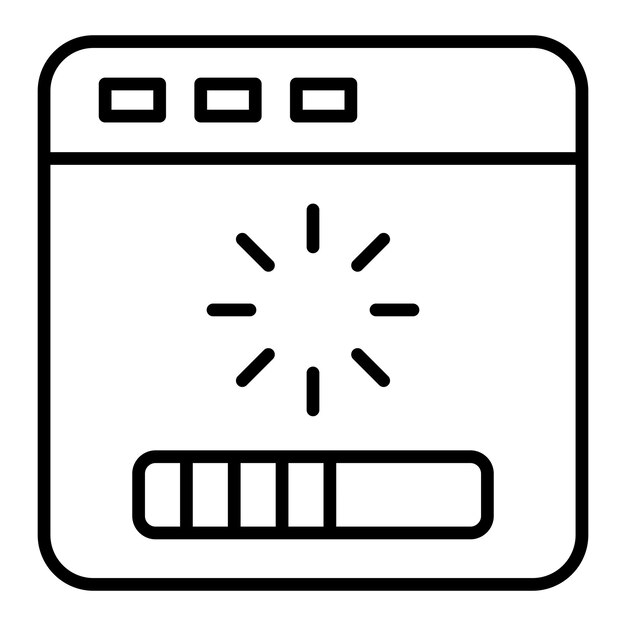 Vector Design Web Loading Icon Style